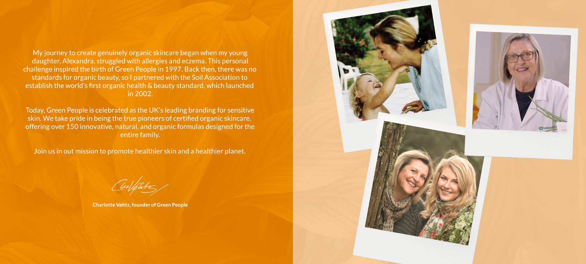 Our story — Charlotte Vøhtz, founder of Green People